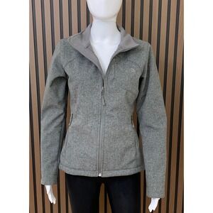 The North Face Apex Bionic Softshell Jacket Women's Small Grey Fleece Lined Wind